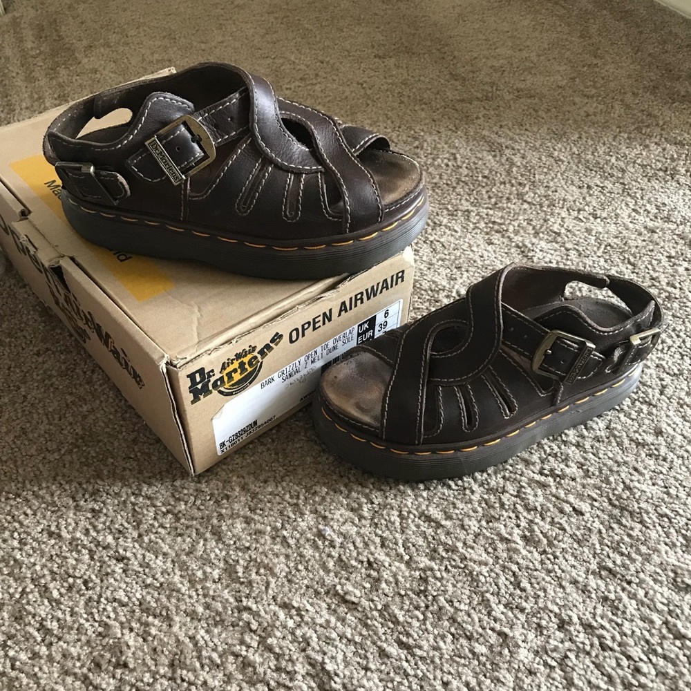 Doc Martens Leather Sandals - Size 8 women, 7 men